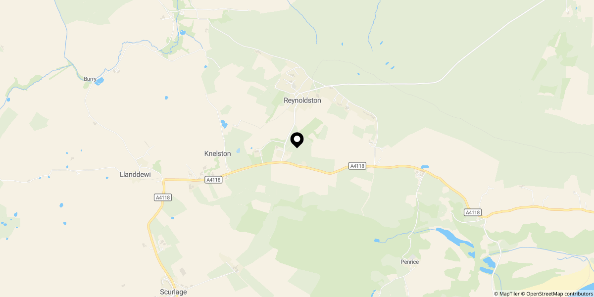 Approximate location of Compass Cottage, Reynoldston, Gower, Swansea, SA3 1AN