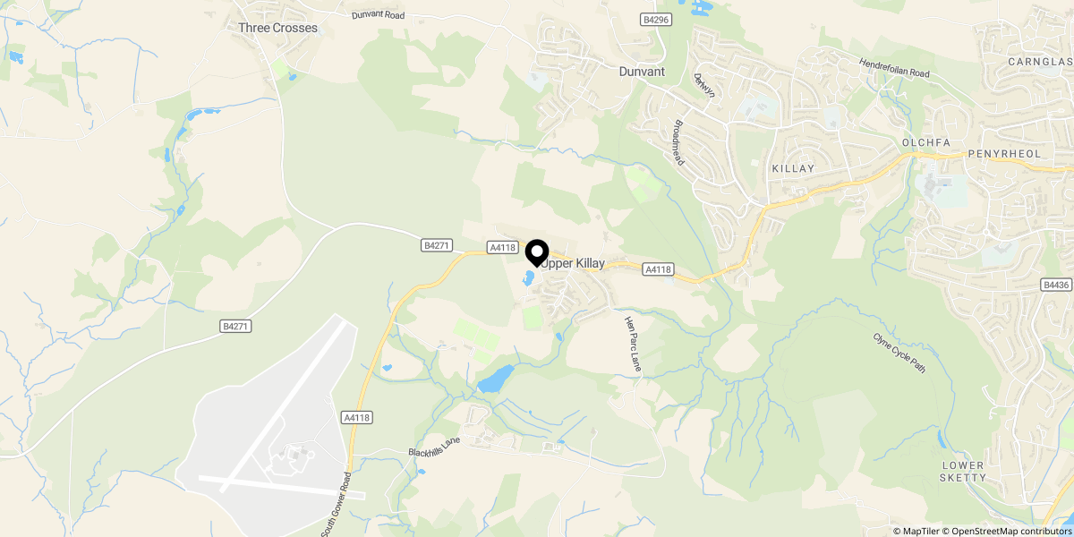Approximate location of Edgemoor Drive, Upper Killay, Swansea, SA2 7HH