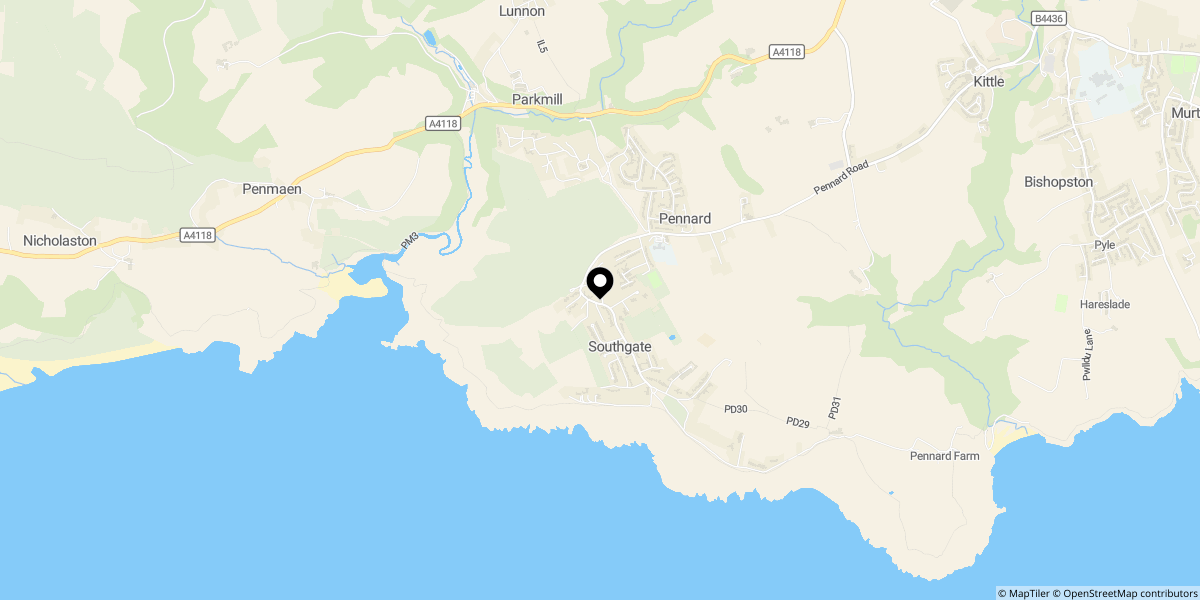 Approximate location of Southgate Road, Southgate, Gower, Swansea, SA3 2BY